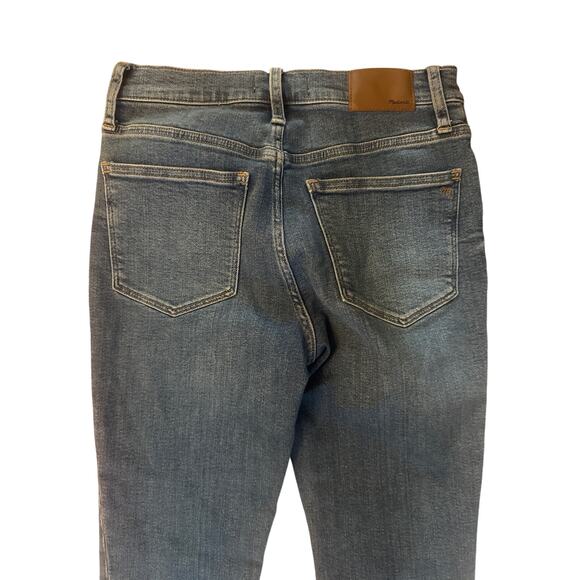 Women 27 Madewell 9" Mid-Rise Skinny Crop Button-Front Tencel Denim Jeans Dewey - Picture 4 of 5